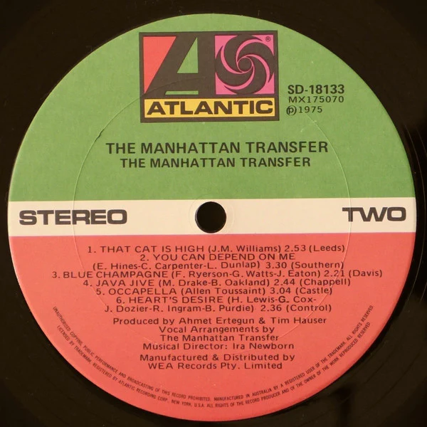 The Manhattan Transfer – The Manhattan Transfer (VG+/VG+) – LP, AU 1975 - Image 4