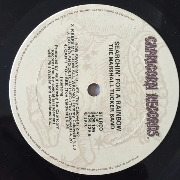 The Marshall Tucker Band – Searchin' For A Rainbow (VG+/VG+) – LP, AU 1975 - Image 4