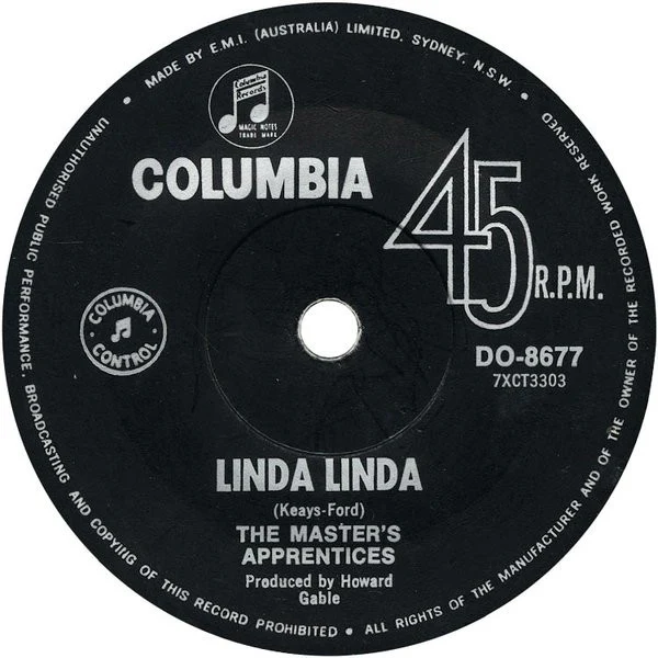 The Master's Apprentices – Linda Linda (VG/Generic) – 7", AU 1969