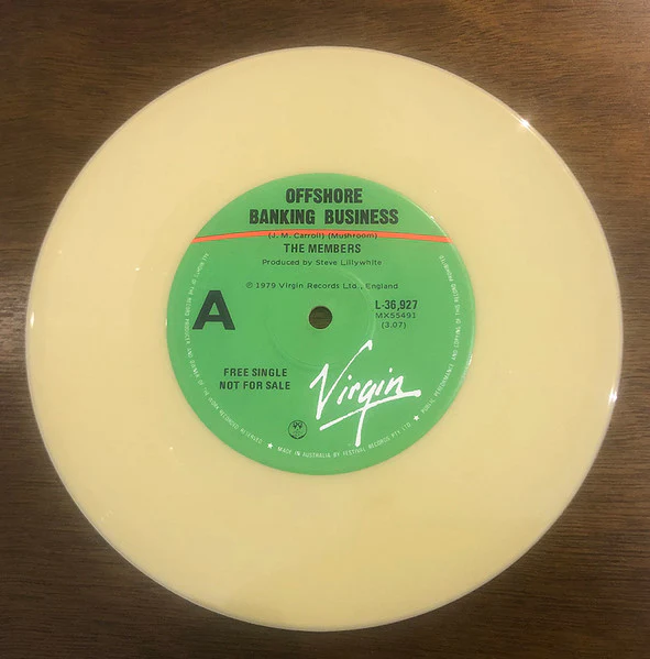 The Members – Offshore Banking Business (VG/Generic) – 7", AU 1979