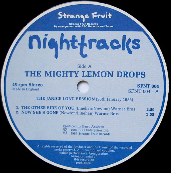 The Mighty Lemon Drops – The Janice Long Session (VG/VG) – 12", UK 1987 - Image 2