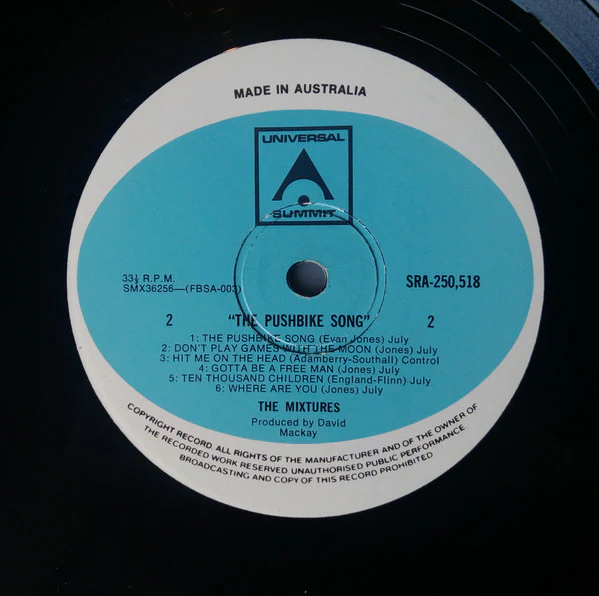 The Mixtures – The Pushbike Song (VG+/VG+) – LP, AU 1970 - Image 4