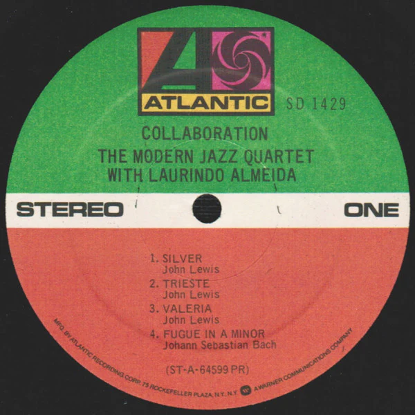 The Modern Jazz Quartet, Laurindo Almeida – Collaboration (VG+/VG+) – LP, US 1975 - Image 3
