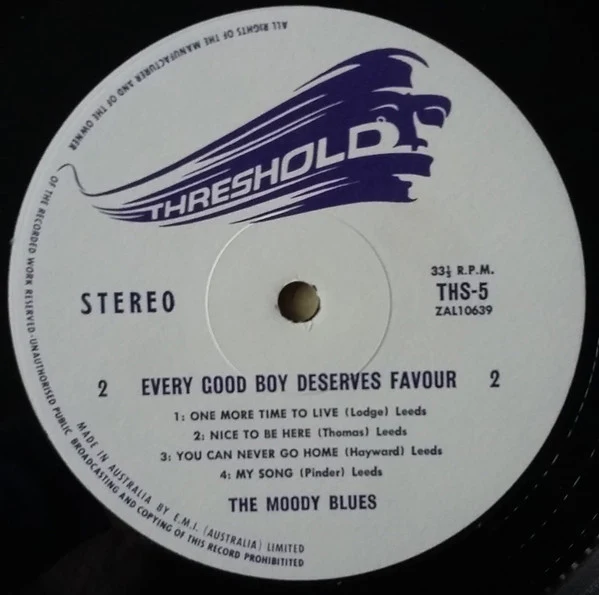The Moody Blues – Every Good Boy Deserves Favour (VG+/E) – LP, AU 1971 - Image 5