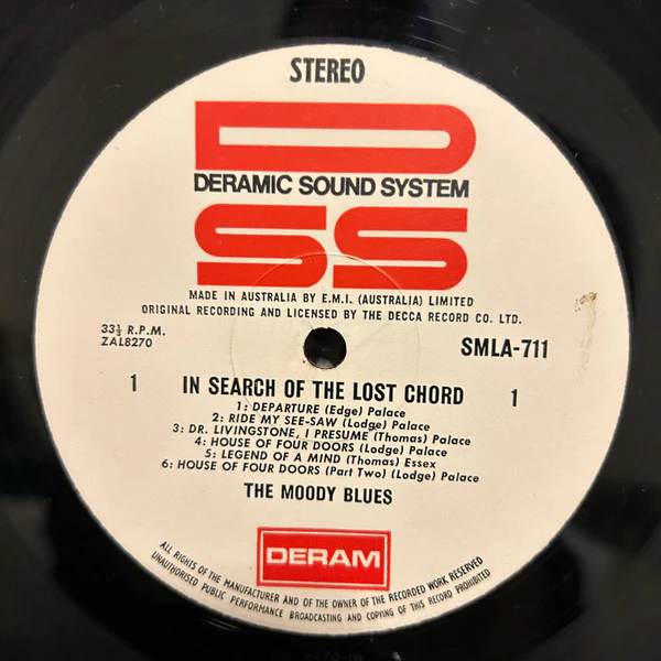 The Moody Blues – In Search Of The Lost Chord (VG/VG) – LP, AU 1968 - Image 3