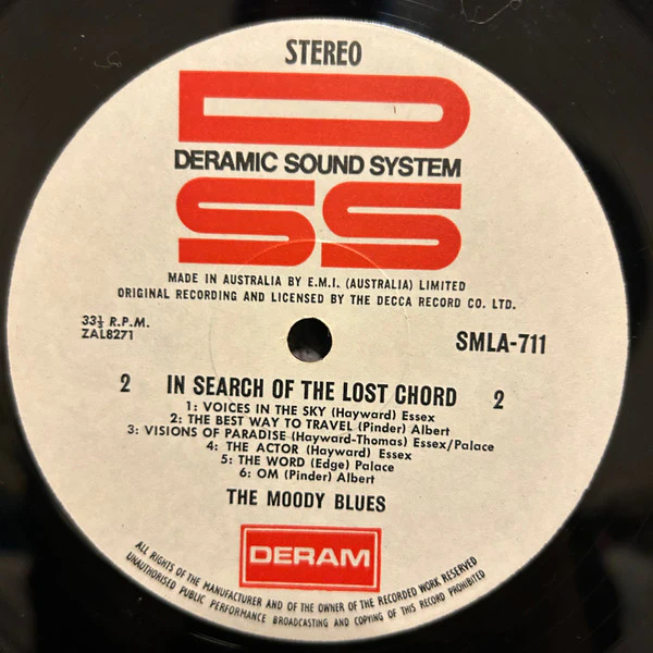 The Moody Blues – In Search Of The Lost Chord (VG/VG) – LP, AU 1968 - Image 4