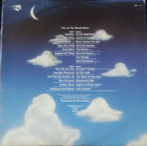 The Moody Blues – This Is The Moody Blues (VG+/VG+) – 2xLP, AU 1974 - Image 2