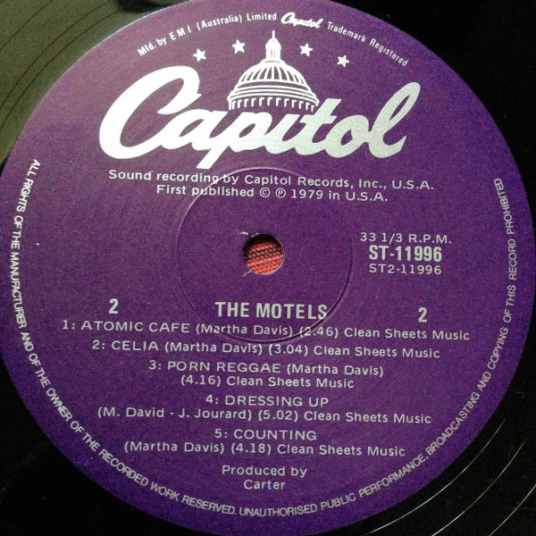 The Motels – Motels (VG+/VG) – LP, AU 1979 - Image 6