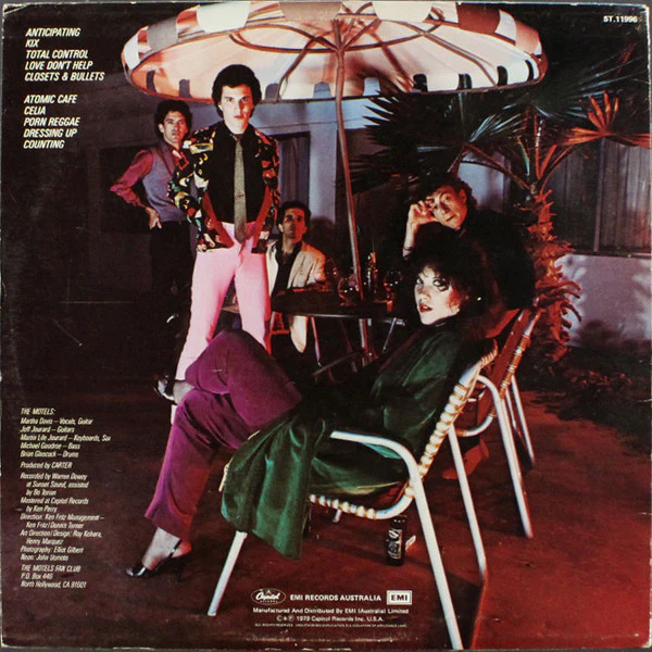 The Motels – Motels (VG/VG) – LP, AU 1979 - Image 2