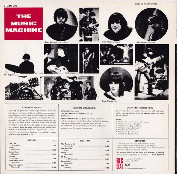 The Music Machine – (Turn On) The Music Machine (VG+/VG+) – LP, UK 1983 - Image 2