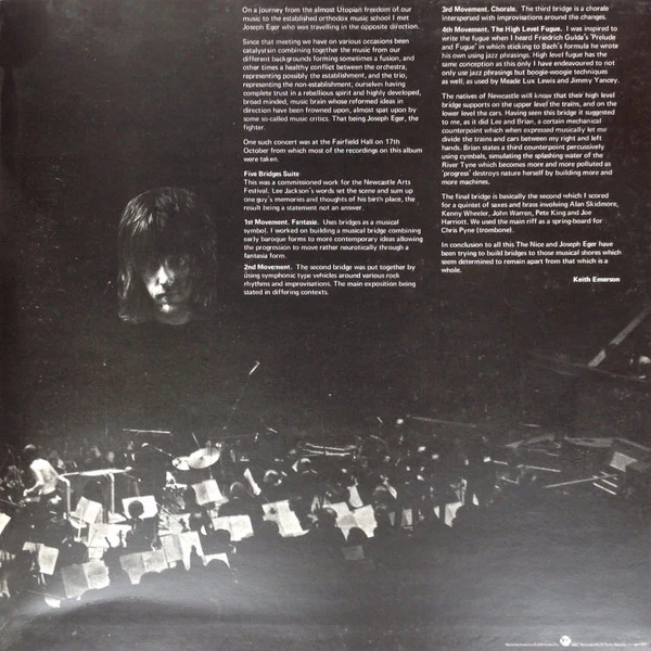 The Nice – Five Bridges (VG+/VG+) – LP, UK 1970 - Image 3