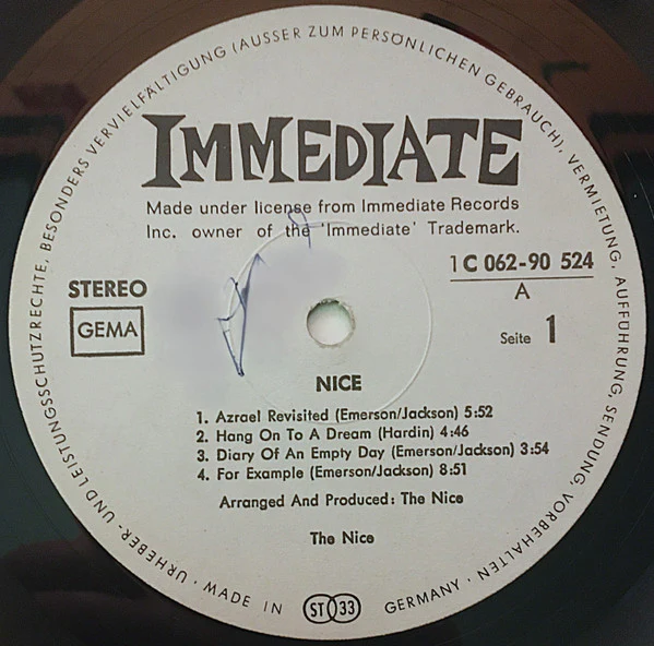 The Nice – Nice (VG/VG+) – LP, DE 1969 - Image 10