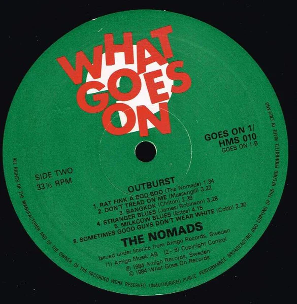 The Nomads – Outburst (VG+/VG+) – LP, UK 1984 - Image 4