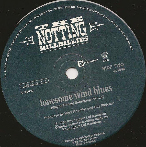 The Notting Hillbillies – Feel Like Going Home (VG+/VG+) – 7", AU 1990 - Image 4