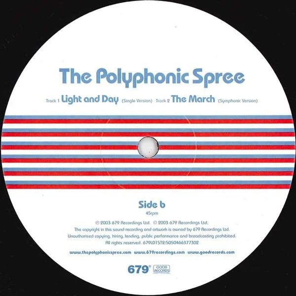 The Polyphonic Spree – Light And Day (VG+/VG+) – 12", UK 2003 - Image 4