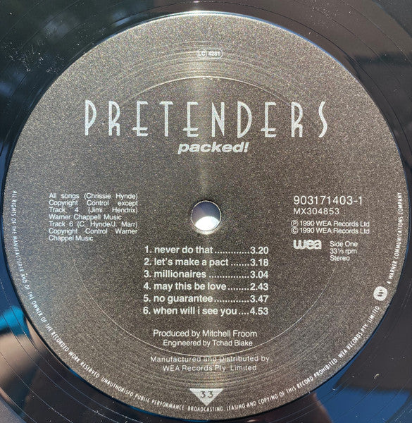 The Pretenders – Packed! (VG+/VG+) – LP, AU 1990 - Image 3