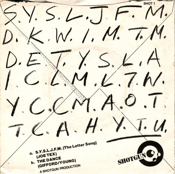 The Q Tips – S.Y.S.L.J.F.M. (The Letter Song) (VG+/Generic) – 7", UK 1980 - Image 3