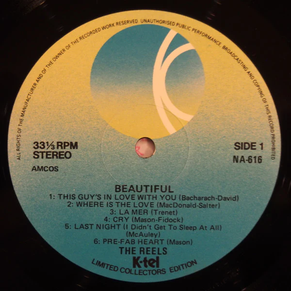 The Reels – Beautiful (VG+/VG+) – LP, AU 1982 - Image 2