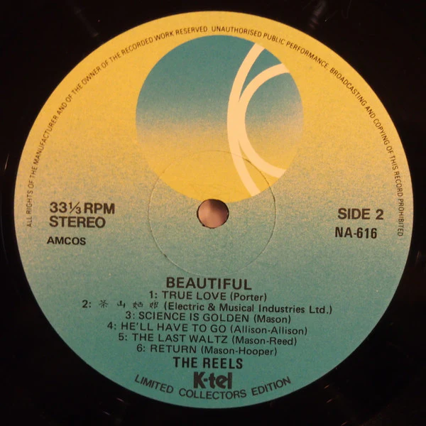 The Reels – Beautiful (VG+/VG+) – LP, AU 1982 - Image 3