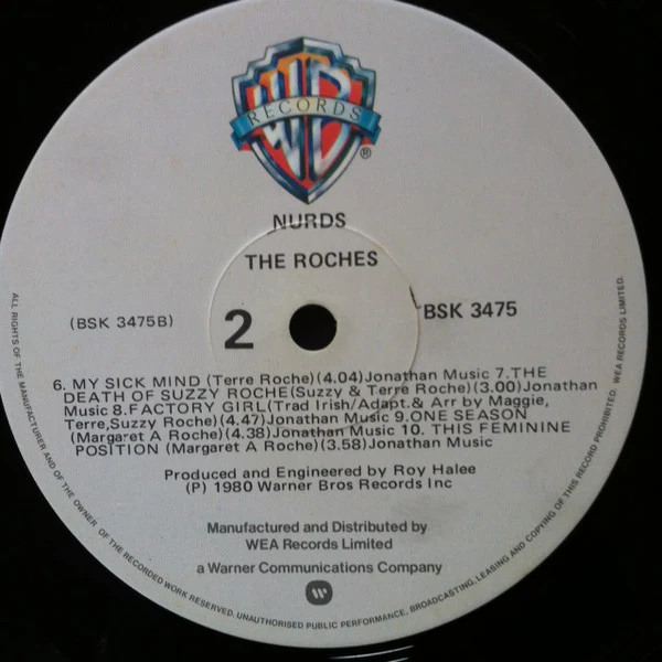 The Roches – Nurds (E/E) – LP, NZ 1980 - Image 4