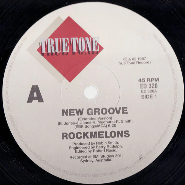 The Rockmelons – New Groove (VG+/VG) – 12", AU 1987 - Image 3