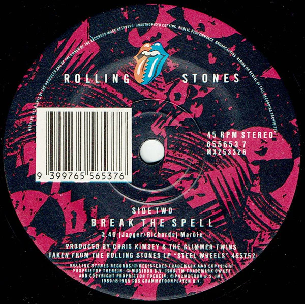 The Rolling Stones – Almost Hear You Sigh (VG+/Generic) – 7", AU 1990 - Image 2