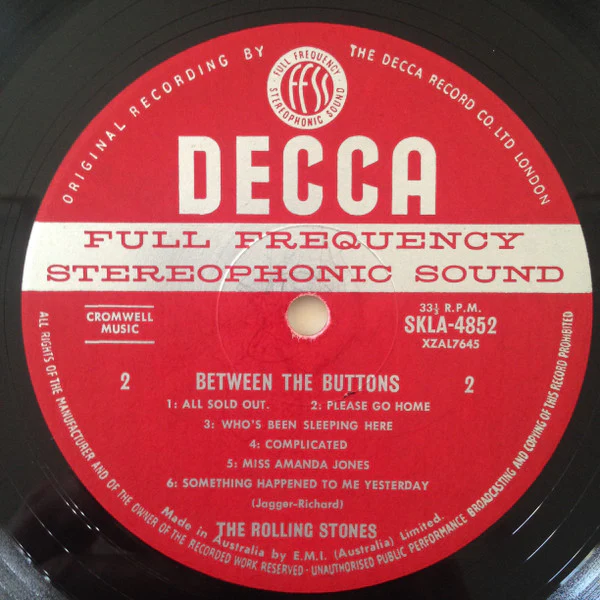 The Rolling Stones – Between The Buttons (VG/VG+) – LP, AU 1967 - Image 4