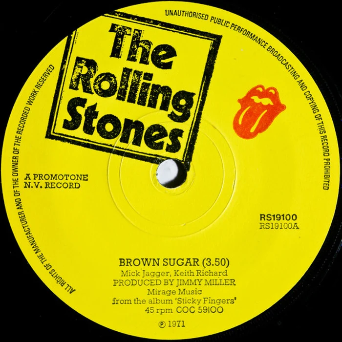 The Rolling Stones – Brown Sugar (E/Generic) – 7", UK 1971