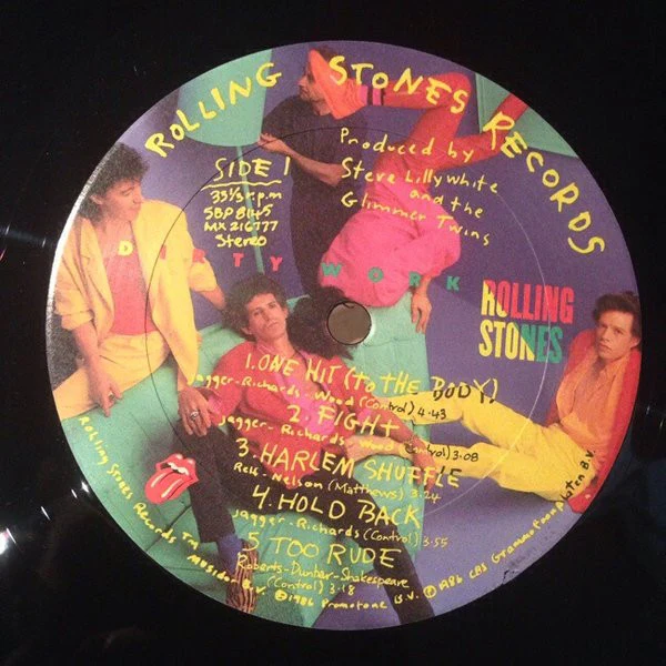 The Rolling Stones – Dirty Work (VG+/VG+) – LP, AU 1986 - Image 3