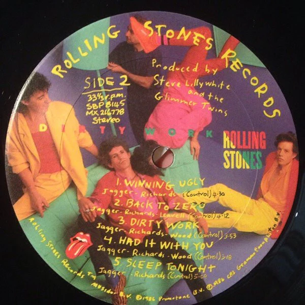 The Rolling Stones – Dirty Work (VG+/VG+) – LP, AU 1986 - Image 4