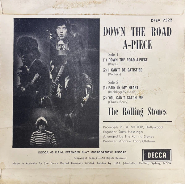 The Rolling Stones – Down The Road A-Piece (VG/VG) – 7", AU 1965 - Image 2