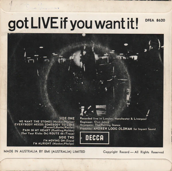 The Rolling Stones – Got Live If You Want It! (VG/VG) – 7", AU 1965 - Image 2