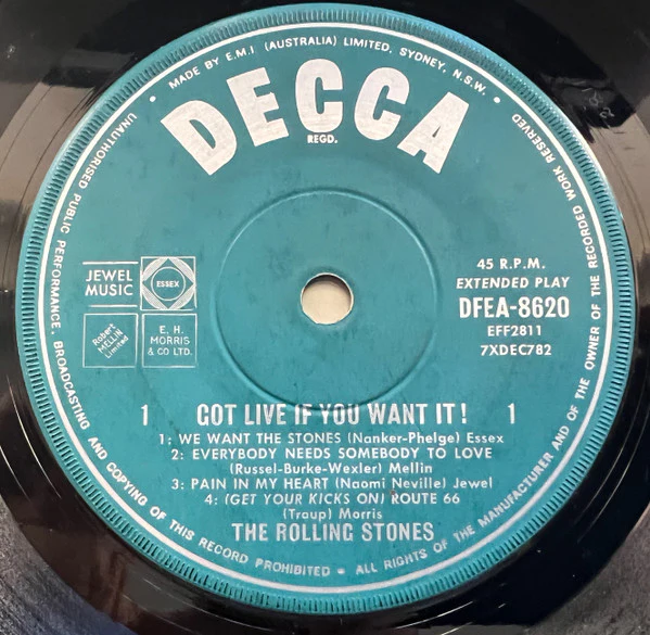 The Rolling Stones – Got Live If You Want It! (VG/VG) – 7", AU 1965 - Image 3