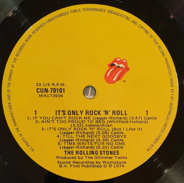 The Rolling Stones – It's Only Rock 'N Roll (VG/VG) – LP, AU 1979 - Image 5