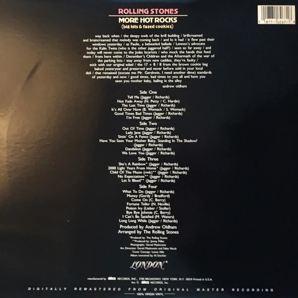 The Rolling Stones – More Hot Rocks (Big Hits & Fazed Cookies) (VG/VG+) – 2xLP, US 1986 - Image 2