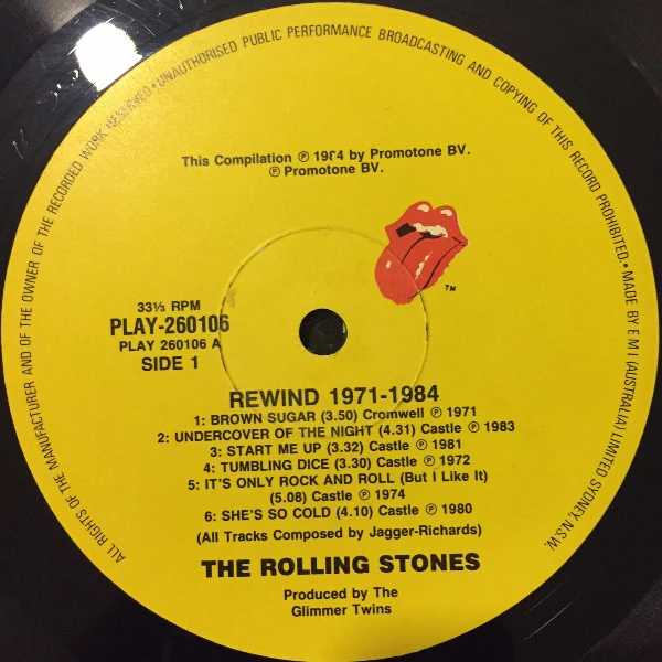 The Rolling Stones – Rewind (1971-1984) (E/E) – LP, AU 1984 - Image 3