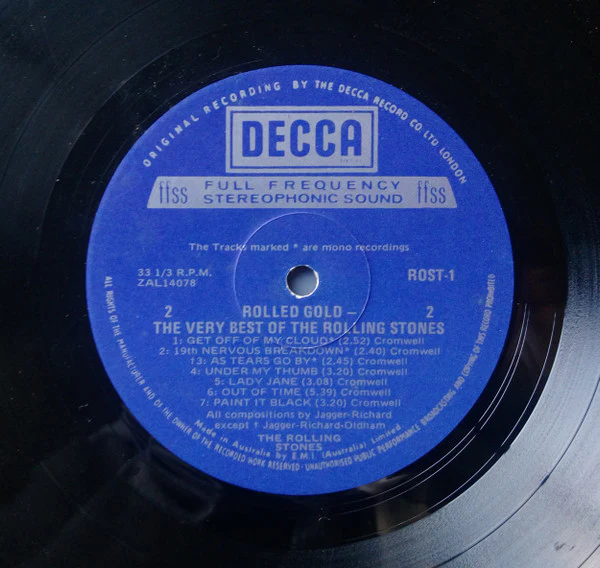 The Rolling Stones – Rolled Gold - The Very Best Of The Rolling Stones (VG+/VG+) – 2xLP, AU 1975 - Image 6