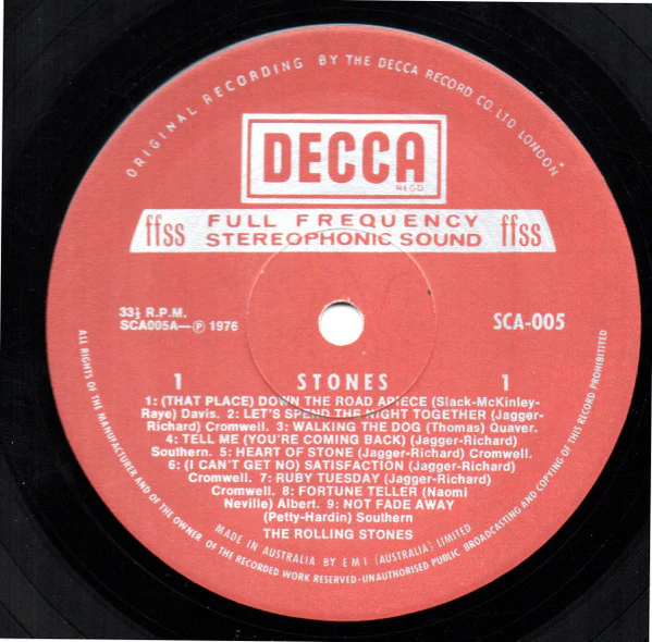 The Rolling Stones – Stones (E/VG+) – LP, AU 1976 - Image 3