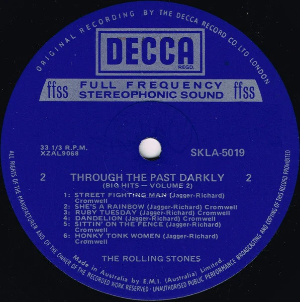 The Rolling Stones – Through The Past, Darkly (Big Hits Vol. 2) (VG+/VG+) – LP, AU 1969 - Image 5