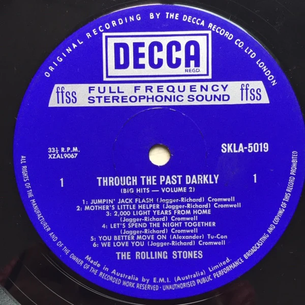 The Rolling Stones – Through The Past, Darkly (Big Hits Vol. 2) (VG+/VG+) – LP, AU 1969 - Image 6