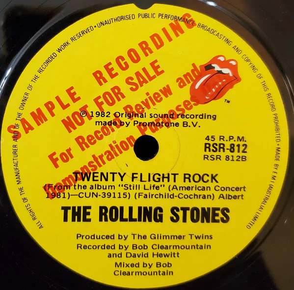 The Rolling Stones – Time Is On My Side (Live) (VG+/Generic) – 7", AU 1982 - Image 2