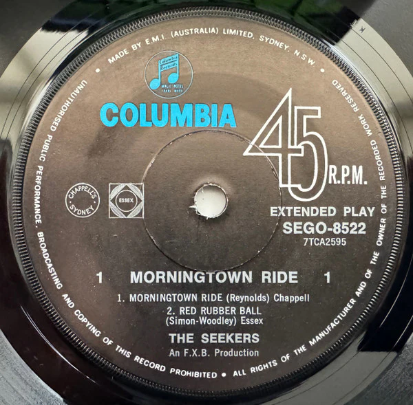 The Seekers – Morningtown Ride (VG/VG) – 7", AU 1966 - Image 3