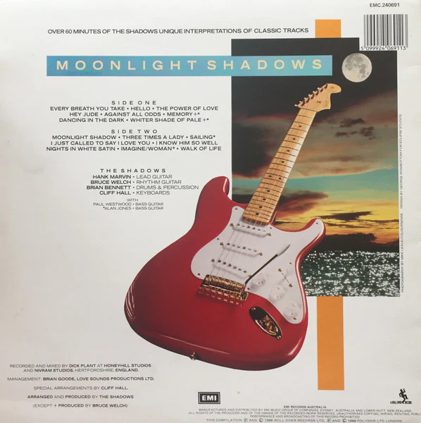 The Shadows – Moonlight Shadows (VG+/VG+) – LP, AU 1986 - Image 2