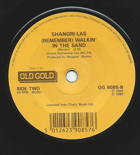 The Shangri-Las – Leader Of The Pack / Remember (Walkin' In The Sand) (VG+/Generic) – 7", UK - Image 3