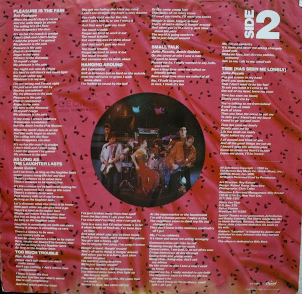 The Shirts – Inner Sleeve (VG/E) – LP, US 1980 - Image 3