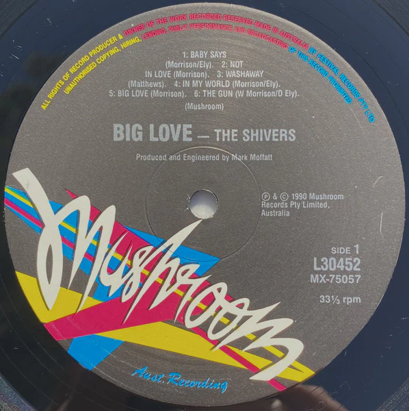 The Shivers – Big Love (VG+/VG+) – LP, AU 1990 - Image 3