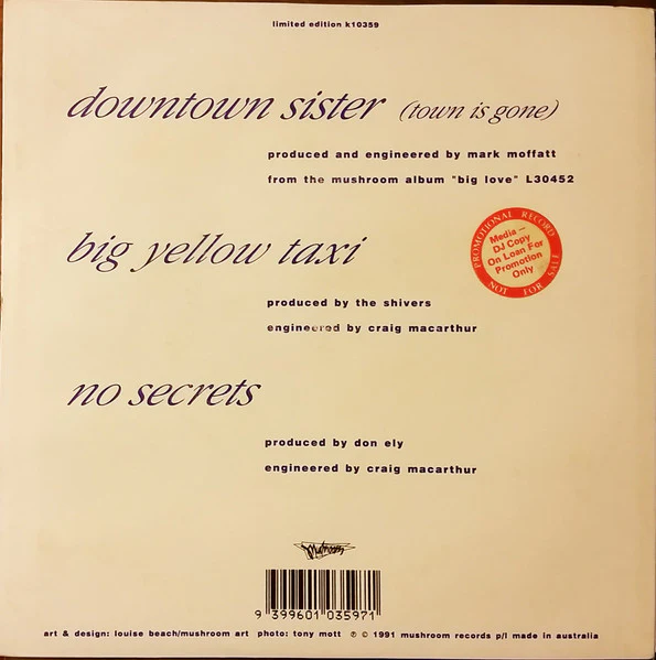 The Shivers – Downtown Sister (Town Is Gone) (VG+/E) – 7", AU 1991 - Image 2