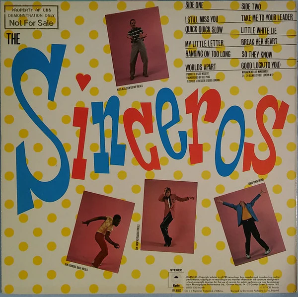 The Sinceros – The Sound Of Sunbathing (VG+/VG+) – LP, UK 1979 - Image 3