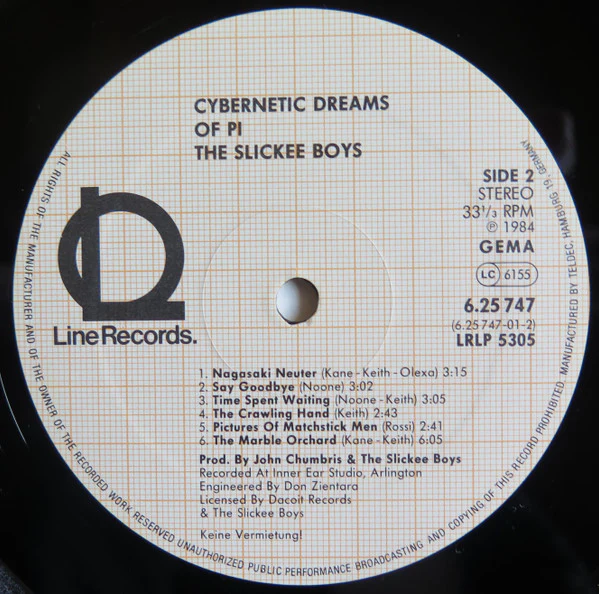 The Slickee Boys – Cybernetic Dreams Of Pi (VG+/VG+) – LP, DE 1984 - Image 4