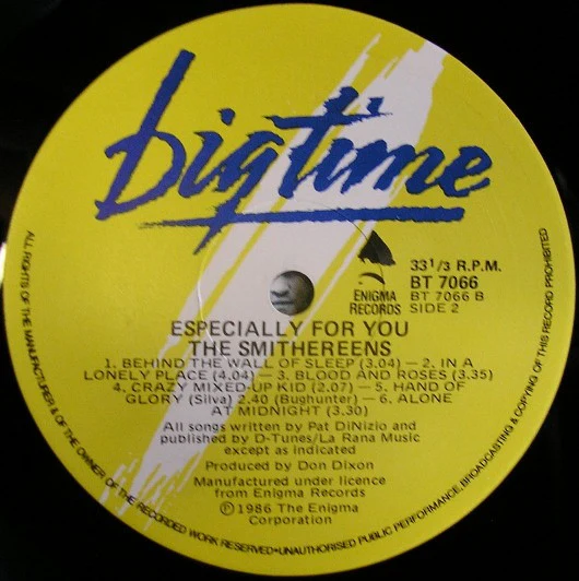The Smithereens – Especially For You (VG+/VG+) – LP, AU 1986 - Image 3